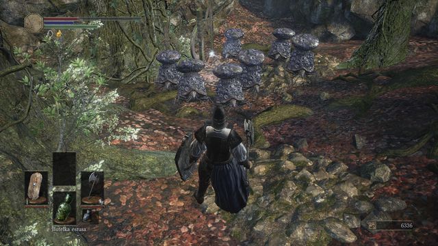 Beware of the innocent looking creatures that will poison you if you stay around them for too long. - Road of Sacrifices - Swamp - Walkthrough - Dark Souls III Game Guide & Walkthrough