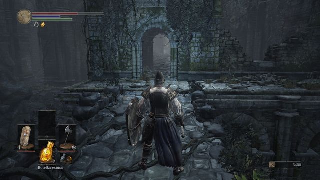 Boss in front of you, Orbeck on the left, and loot on your right. - Road of Sacrifices - Swamp - Walkthrough - Dark Souls III Game Guide & Walkthrough