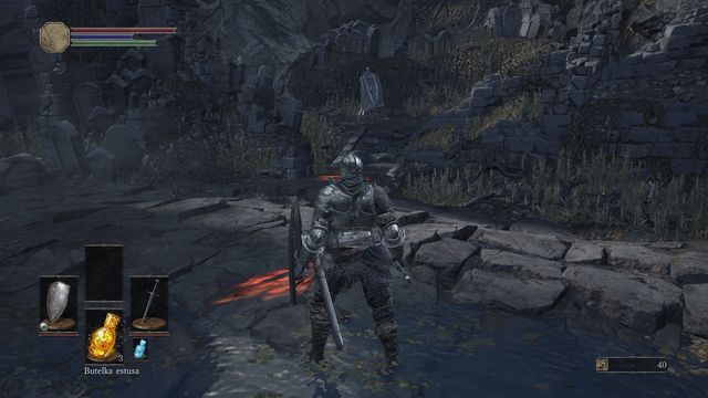 Notice the enemy standing with his back to you - Appendix - First location and boss - Dark Souls III in 10 Easy Steps - Dark Souls III Game Guide & Walkthrough