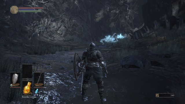 At the end of the path, you will find a very strong enemy. Perform rolls to dodge his powerful attacks. - Appendix - First location and boss - Dark Souls III in 10 Easy Steps - Dark Souls III Game Guide & Walkthrough