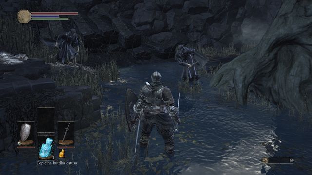Watch out for two enemies guarding the narrow passage. - Cemetery of Ash - Walkthrough - Dark Souls III Game Guide & Walkthrough