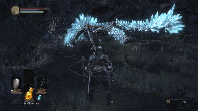 After his attack, the enemy will stand with his back to you, which is a perfect opportunity to attack. - Cemetery of Ash - Walkthrough - Dark Souls III Game Guide & Walkthrough