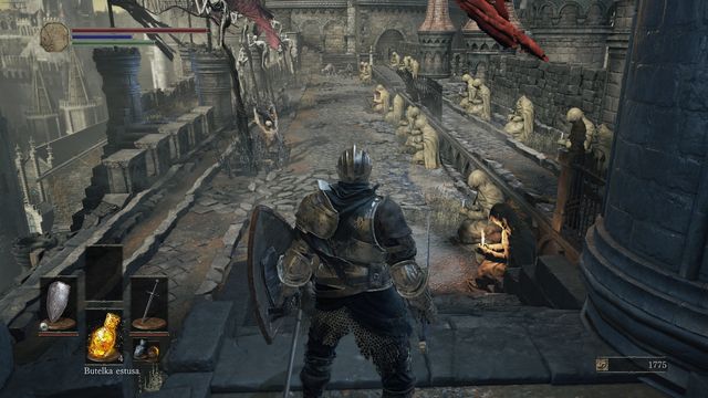 You will encounter a few enemies on the wall. - High Wall of Lothric - Walkthrough - Dark Souls III Game Guide & Walkthrough