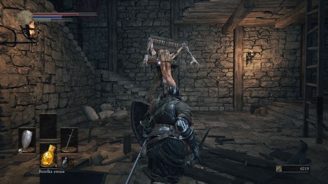 Dont get caught, because it is the most dangerous attack that will probably kill you. - High Wall of Lothric - Walkthrough - Dark Souls III Game Guide & Walkthrough