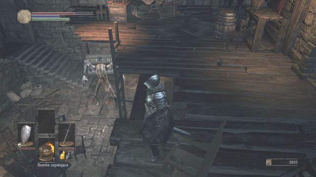 Note: you can try to wake the Mimic up with an attack and then run up the ladder (screen) - High Wall of Lothric - Walkthrough - Dark Souls III Game Guide & Walkthrough