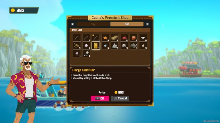 Sell only worthless items - Dave the Diver: How to unlock Cobra Shop? - Fishing - Dave the Diver Guide
