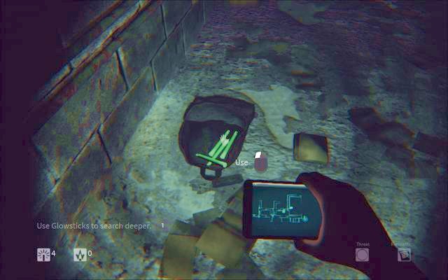 Backpack with a Glowstick - In-game hints - Daylight - Game Guide and Walkthrough