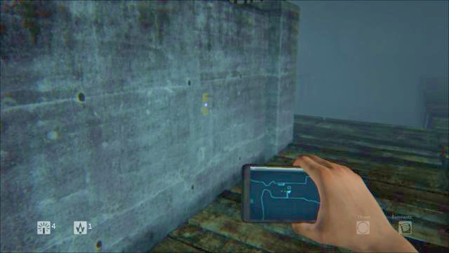 Note attached to the building wall in the middle - Level 4 - Forest - Storyline - Daylight - Game Guide and Walkthrough