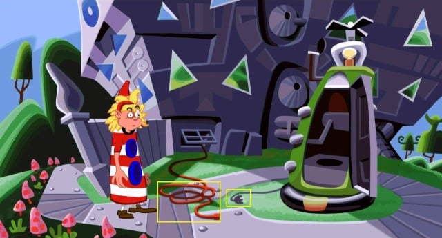 When you switch back to Laverne, you will notice that there is a buil-in shop vac in the lab - Restoring power to Lavernes capsule - Walkthrough - Day of the Tentacle: Remastered - Game Guide and Walkthrough