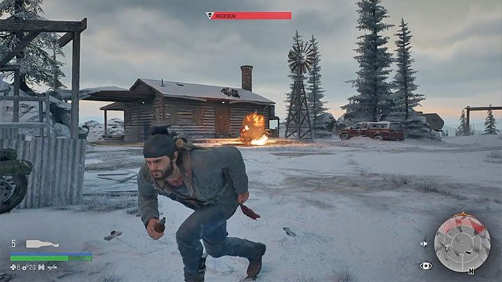 In general, the strategy that has to be implemented when fighting Rager Bear is similar to the one you had to use when fighting the creature at the gas station - Days Gone: - How to kil Bear boss in Lots of Sick People? - Combat - Days Gone Guide