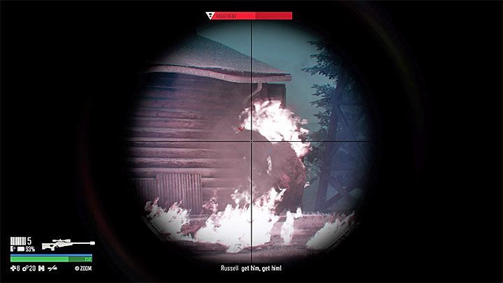 Before youre spotted by the bear, you can optionally prepare yourself for the upcoming battle - Days Gone: - How to kil Bear boss in Lots of Sick People? - Combat - Days Gone Guide