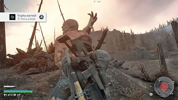 Stand behind the Breaker and press the Triangle to make a surprise attack - Days Gone: How to unlock this is a Knife Trophy? - Trophy Guide - Days Gone Guide