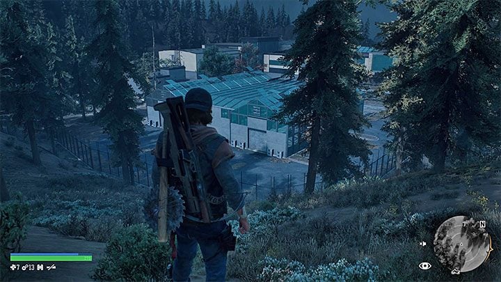 Cloverdale Facility is located in the southern part of the map, and it is the largest unique location in the region of Iron Butte - Days Gone: Iron Butte - map, important locations - Iron Butte region maps - Days Gone Guide