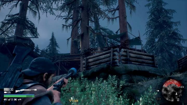 The camp has a lower and upper floor, also with opponents - Days Gone: Bounty Hunter - walkthrough - Main storyline - Days Gone Guide