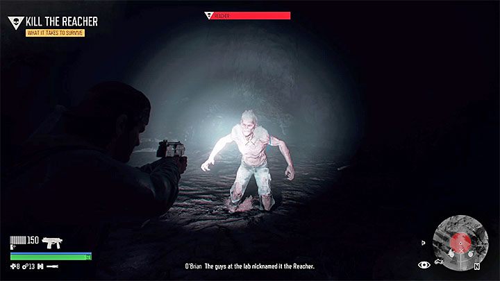 Immediately after the battle, switch on the focus and shoot the approaching monster - Days Gone: How to kill Reacher boss? - Combat - Days Gone Guide