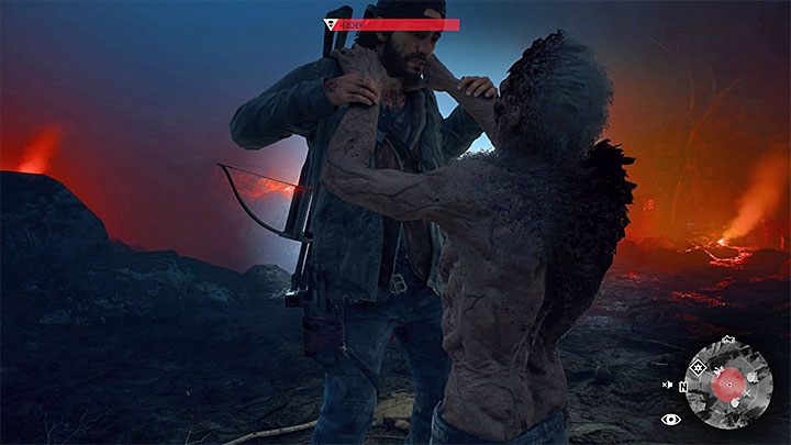 If you dont shoot the monster fast enough, it can make a melee attack or catch Deacon - Days Gone: How to kill Reacher boss? - Combat - Days Gone Guide