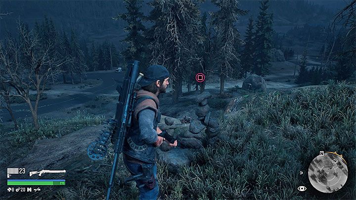 Anarchist Cairn 11 can be found in the Lost Lake region, southwest of the Iron Mikes camp - Days Gone: How to unlock Go Kick Rocks Trophy? - Trophy Guide - Days Gone Guide