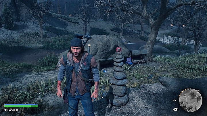 Anarchist Cairn 12 you can find in the region of Lost Lake, east from the Iron Mikes camp - Days Gone: How to unlock Go Kick Rocks Trophy? - Trophy Guide - Days Gone Guide