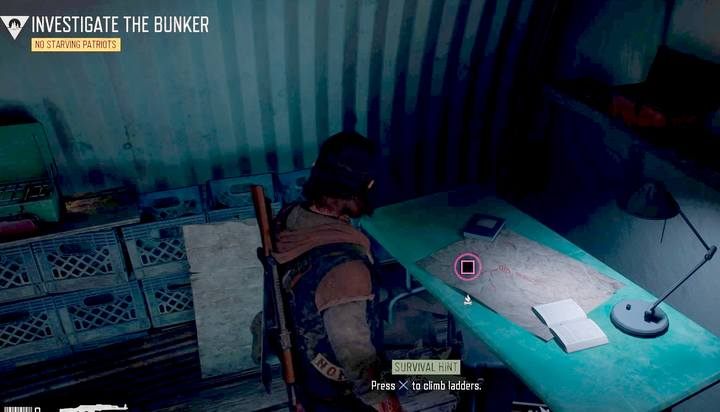 In the bunker, find the map and collect it to complete the event. - Days Gone: Activities types - World Atlas - Days Gone Guide