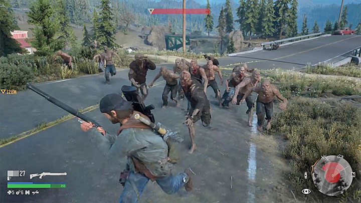 It is unlikely that you will be able to kill all the monsters from the Horde in a single attack - Days Gone: How to beat horde at the old sawmill? - Combat - Days Gone Guide