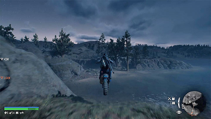 Thats not all, because you need to perform the second jump - Days Gone: Highway 97 - map, important locations - Highway 97 region maps - Days Gone Guide