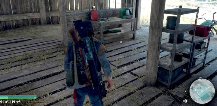 Explore the trail in the barn. - Days Gone: Protecting the Weak - walkthrough - Main storyline - Days Gone Guide