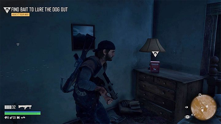 Find the Dog Treats in the bedroom and take it to the privy - Days Gone: Can you pet the dog? - Exploration - Days Gone Guide