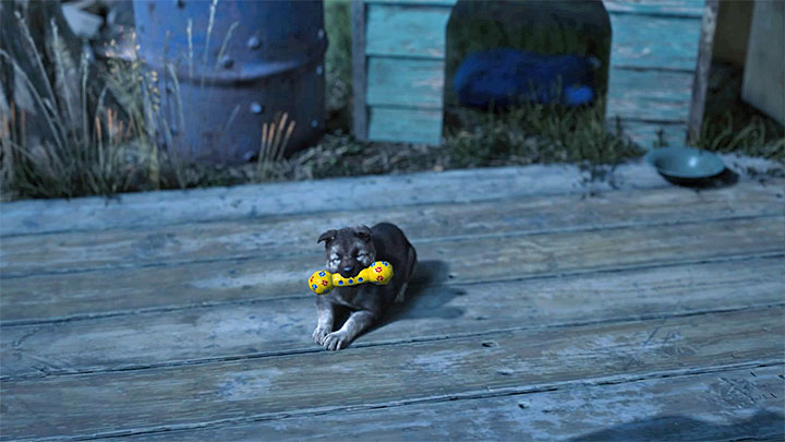 You may give the toy to Boozers dog in the final part of the main plot or after its completion - Days Gone: Can you pet the dog? - Exploration - Days Gone Guide