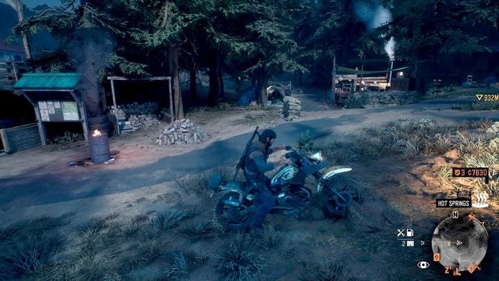 You can push forward even on a straight road. - Days Gone: How to ride a motorcycle with no fuel loss? - Motorcycle - Days Gone Guide