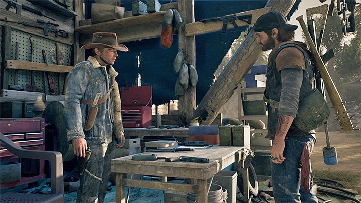 Alkali, the merchant in Hot Springs, sells new weapons - Days Gone: Hot Springs - Encampments - Days Gone Guide