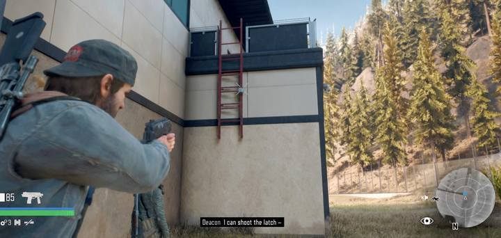 Shoot down the stairs to reach the upper floor. - Days Gone: Im Never Giving Up - walkthrough - Main storyline - Days Gone Guide