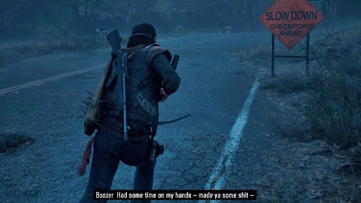 Wait for Boozer to speak to you through the radio - he will tell you that he has new supplies for Deacon (see the picture above) - Days Gone: Free supplies from Boozer - Game basics - Days Gone Guide