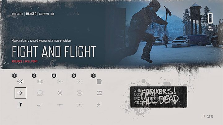 Fight and Flight - This skill provides greater precision while simultaneously moving around and aiming with ranged weapons - Days Gone: Best starting skills - Character progression - Days Gone Guide