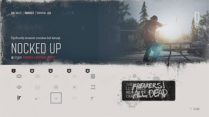 Nocked Up - This skill can significantly increase the damage dealt by crossbow bolts - Days Gone: Best starting skills - Character progression - Days Gone Guide