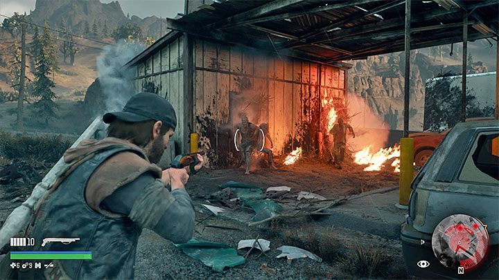 Once you find a Nest, throw a Molotov cocktail at it in order to set it on fire - Days Gone: How to find and destroy Freaker Nests? - Exploration - Days Gone Guide