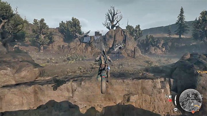 The second type of NERO Research Sites are the research points behind small precipices - Days Gone: How to get to NERO Research Site? - Exploration - Days Gone Guide