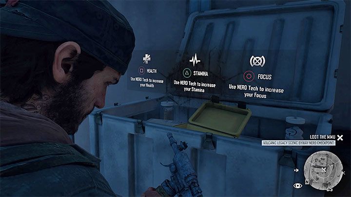 In both types of locations extracting the injection from the white chest puts you in front of making a decision - which stat youre going to increase - Days Gone: How to unlock Performance Enhanced Trophy? - Trophy Guide - Days Gone Guide