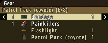 The whole thing looks a bit different when you want to move something to or out of the backpack without opening any other container - Backpacks - Equipment - DayZ - Game Guide and Walkthrough