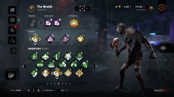 The Wraith's power is Wailing Bell, which allows him to become invisible - Dead by Daylight: The Wraith - perks, power - Dead by Daylight: Hunters - Dead by Daylight Guide