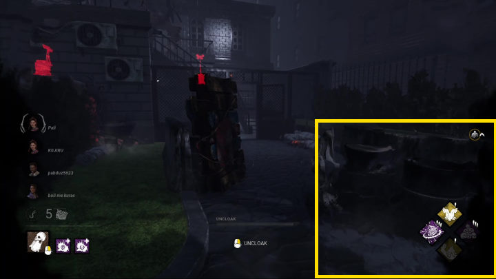 Distortion caused by The Wraith's camouflage. - Dead by Daylight: The Wraith - perks, power - Dead by Daylight: Hunters - Dead by Daylight Guide