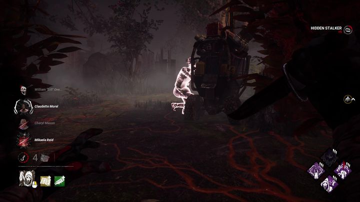 Bear in mind that if you are hidden behind an obstacle, then the speed of stalking is doubled - Dead by Daylight: Ghost Face - perks, power - Dead by Daylight: Hunters - Dead by Daylight Guide