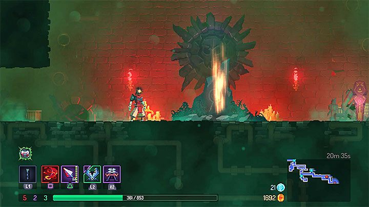 This is a biome level 2 location which means that it is inhabited by stronger enemies - The Toxic Sewers level in Dead Cells - Game world - Dead Cells Game Guide