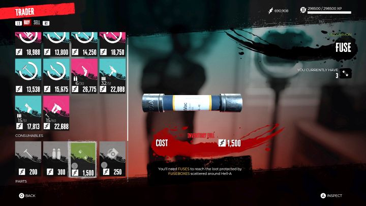 Each Fuse costs $1,500 - Dead Island 2: How and where to get Fuses? - FAQ - Dead Island 2 Guide