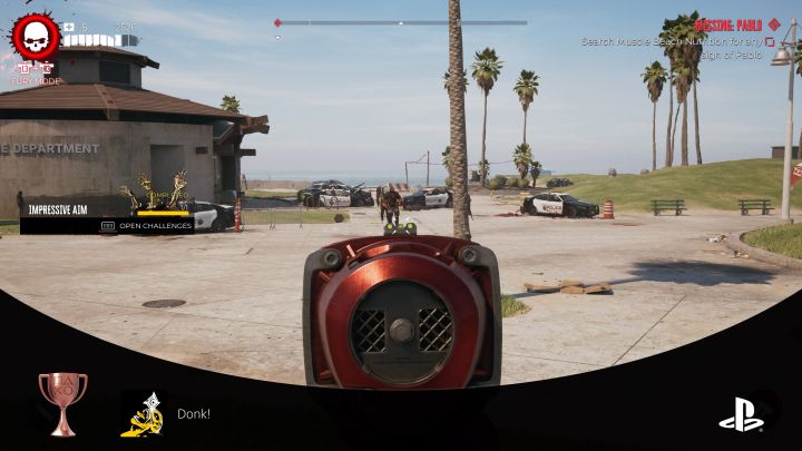 The more zombies are grouped together, the higher your chances of hitting one of them - Dead Island 2: How to throw a weapon 35 meters away? - FAQ - Dead Island 2 Guide