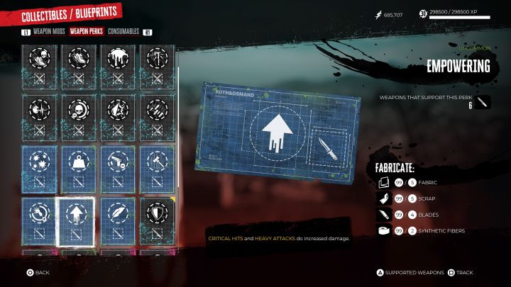 Blueprint name: Empowering - Dead Island 2: Best blueprints - Basics - Dead Island 2 Guide