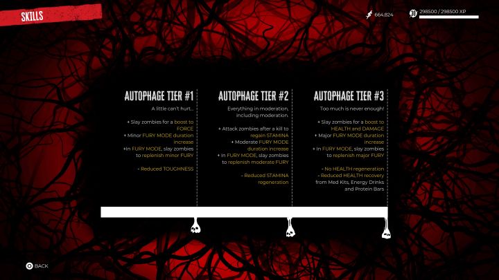 Each autophage card placed in an active slot increases your Autophage Tier by 1 - the cap is 3 - Dead Island 2: Autophage - Basics - Dead Island 2 Guide