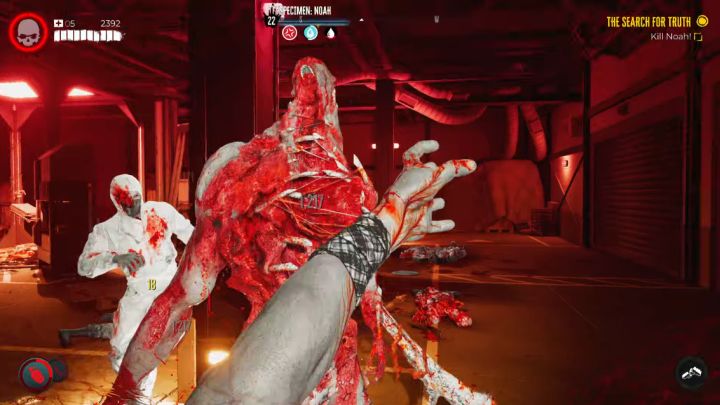 Aim at the opponent's open chest - Dead Island 2: How to beat Specimen Noah? - Bosses - Dead Island 2 Guide