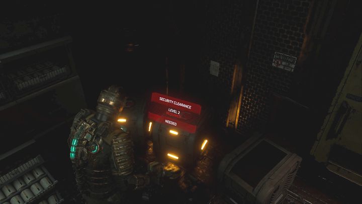 A security clearance may be required to open - Dead Space Remake: How to get security clearances? - FAQ - Dead Space Remake Guide