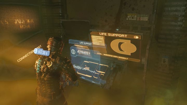 You can't take care of the main objective of the mission right away, because poison gas will be sprayed when you leave Mercer's office - Dead Space Remake: Lethal Devotion - Main missions - Dead Space Remake Guide