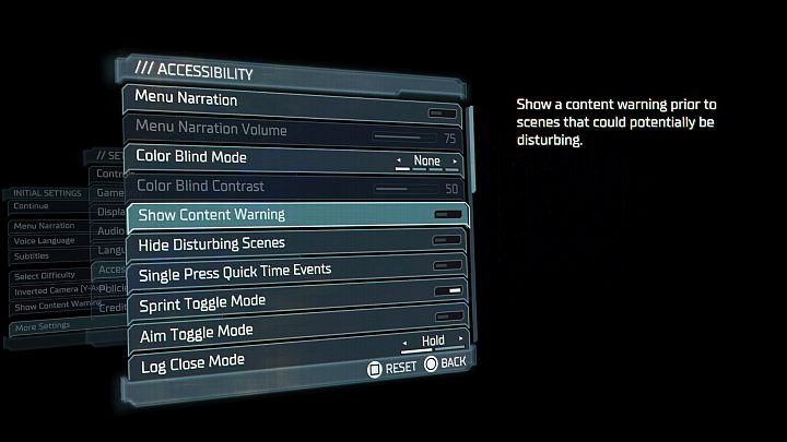 Exposure to drastic scenes may make it difficult or impossible for players with lower resistance to this type of content to enjoy the game - Dead Space Remake: Scary and gory scenes - Appendix - Dead Space Remake Guide